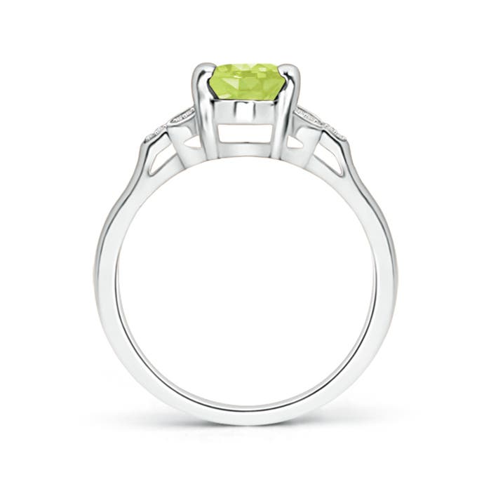 A - Peridot / 1.47 CT / 14 KT White Gold