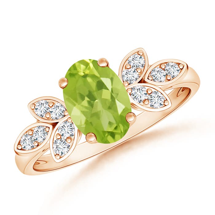 AA - Peridot / 1.47 CT / 14 KT Rose Gold