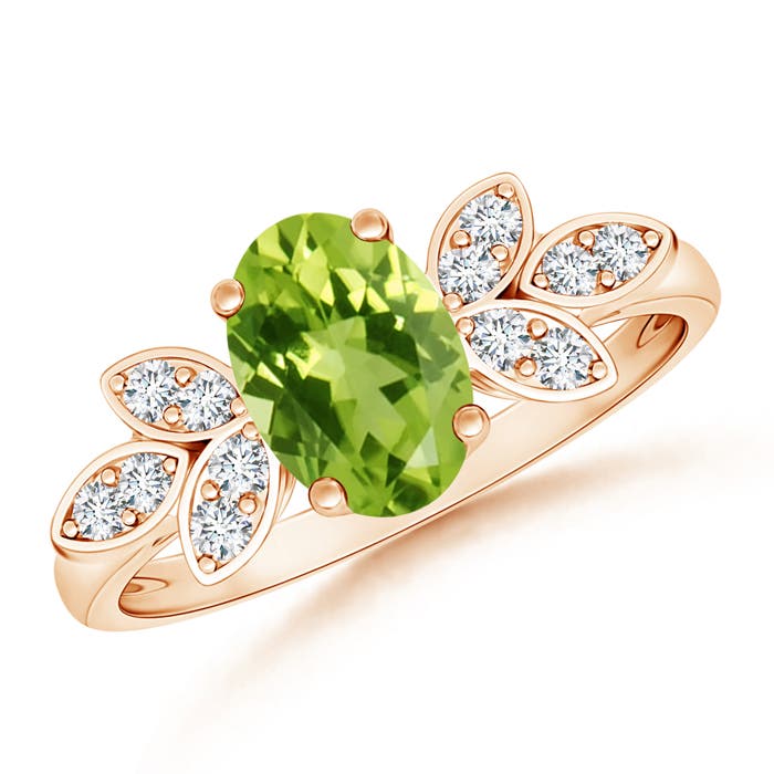 AAA - Peridot / 1.47 CT / 14 KT Rose Gold