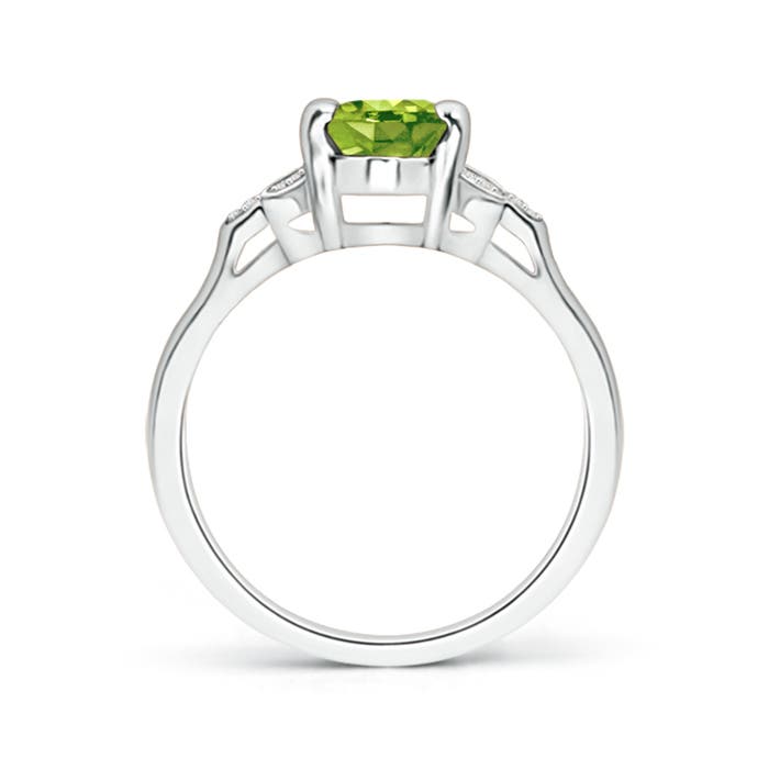 AAA - Peridot / 1.47 CT / 14 KT White Gold