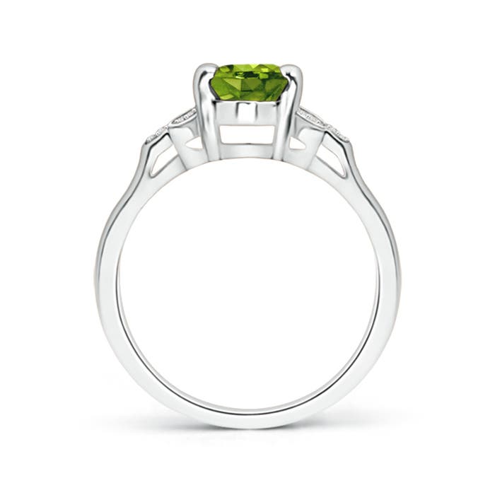 AAAA - Peridot / 1.47 CT / 14 KT White Gold