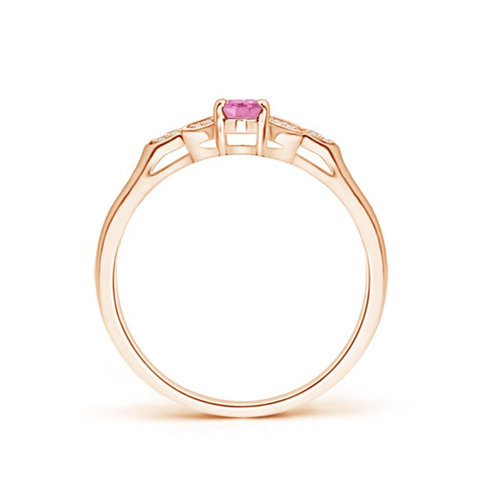 A - Pink Sapphire / 0.36 CT / 14 KT Rose Gold