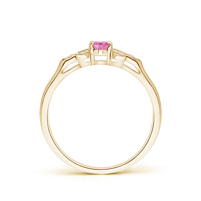 A - Pink Sapphire / 0.36 CT / 14 KT Yellow Gold