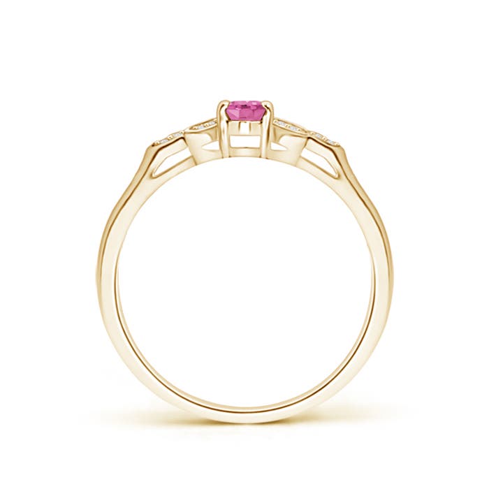 AA - Pink Sapphire / 0.36 CT / 14 KT Yellow Gold