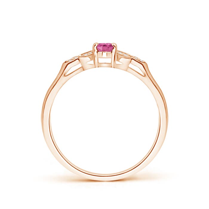 AAA - Pink Sapphire / 0.36 CT / 14 KT Rose Gold