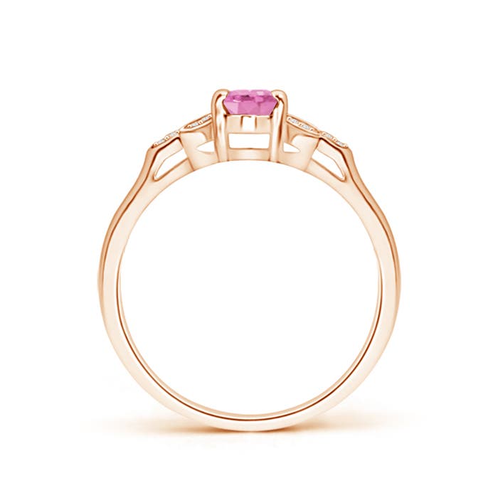 A - Pink Sapphire / 0.61 CT / 14 KT Rose Gold