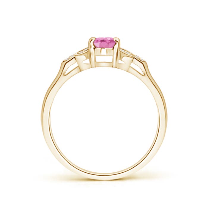 A - Pink Sapphire / 0.61 CT / 14 KT Yellow Gold