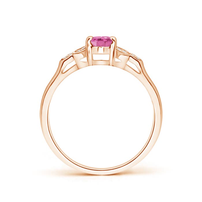 AA - Pink Sapphire / 0.61 CT / 14 KT Rose Gold