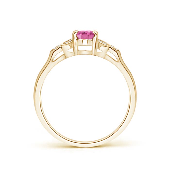 AA - Pink Sapphire / 0.61 CT / 14 KT Yellow Gold