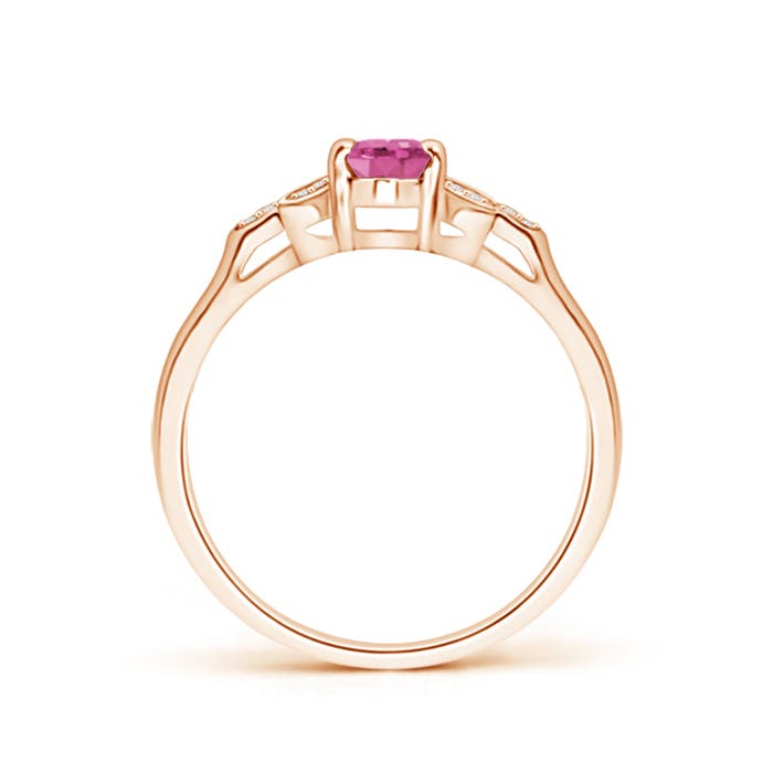 AAA - Pink Sapphire / 0.61 CT / 14 KT Rose Gold