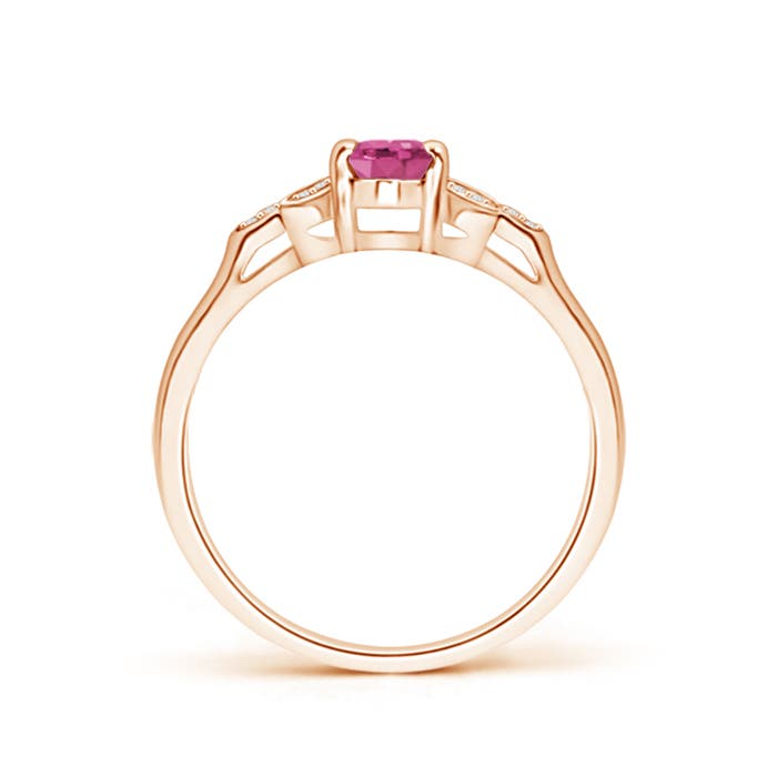 AAAA - Pink Sapphire / 0.61 CT / 14 KT Rose Gold