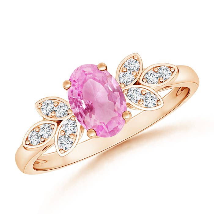 A - Pink Sapphire / 0.95 CT / 14 KT Rose Gold