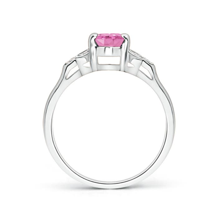 A - Pink Sapphire / 0.95 CT / 14 KT White Gold