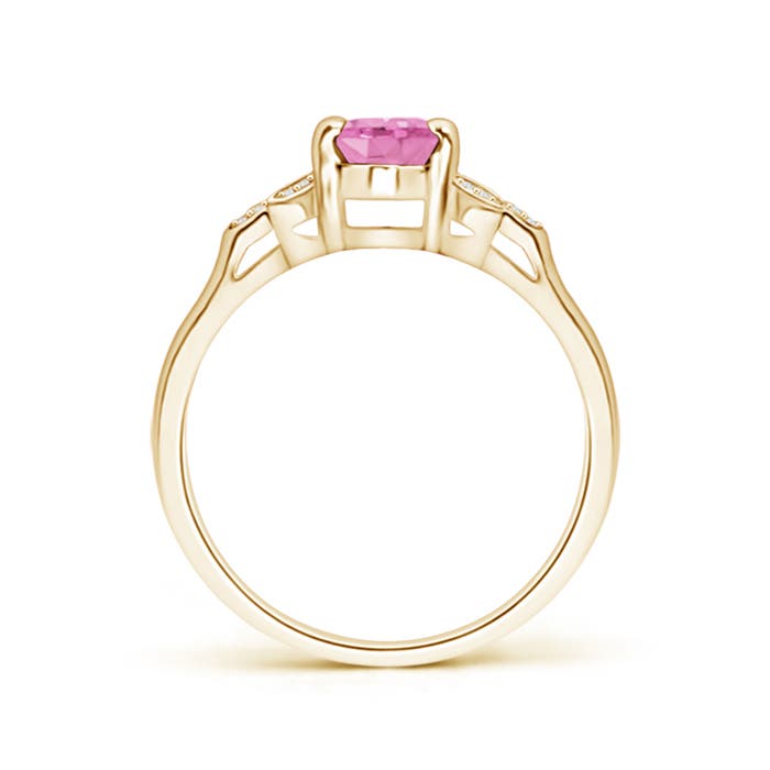 A - Pink Sapphire / 0.95 CT / 14 KT Yellow Gold