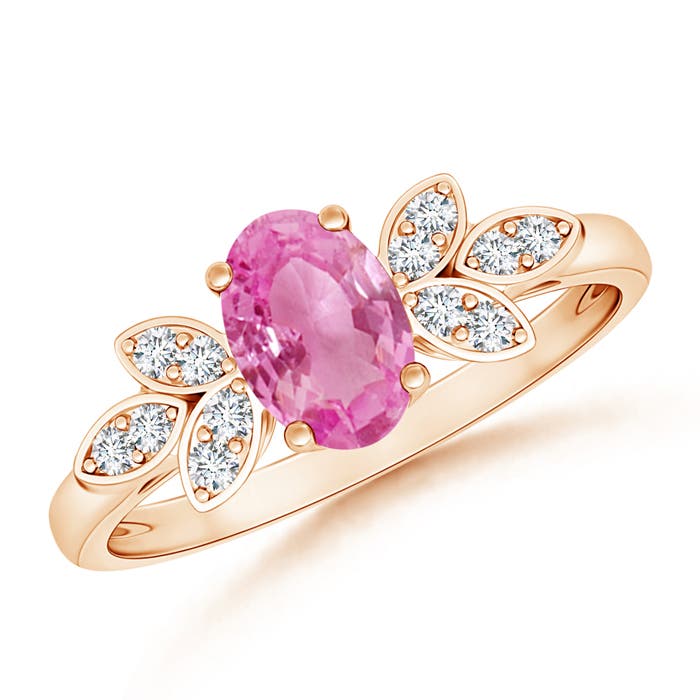 AA - Pink Sapphire / 0.95 CT / 14 KT Rose Gold