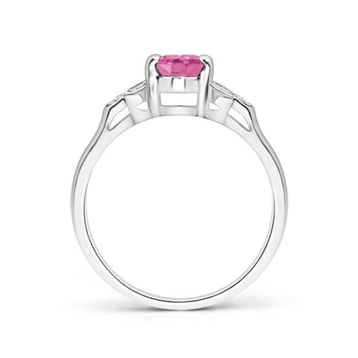 AA - Pink Sapphire / 0.95 CT / 14 KT White Gold