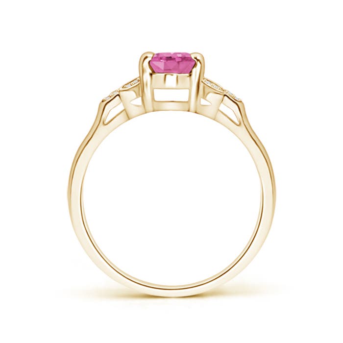 AA - Pink Sapphire / 0.95 CT / 14 KT Yellow Gold