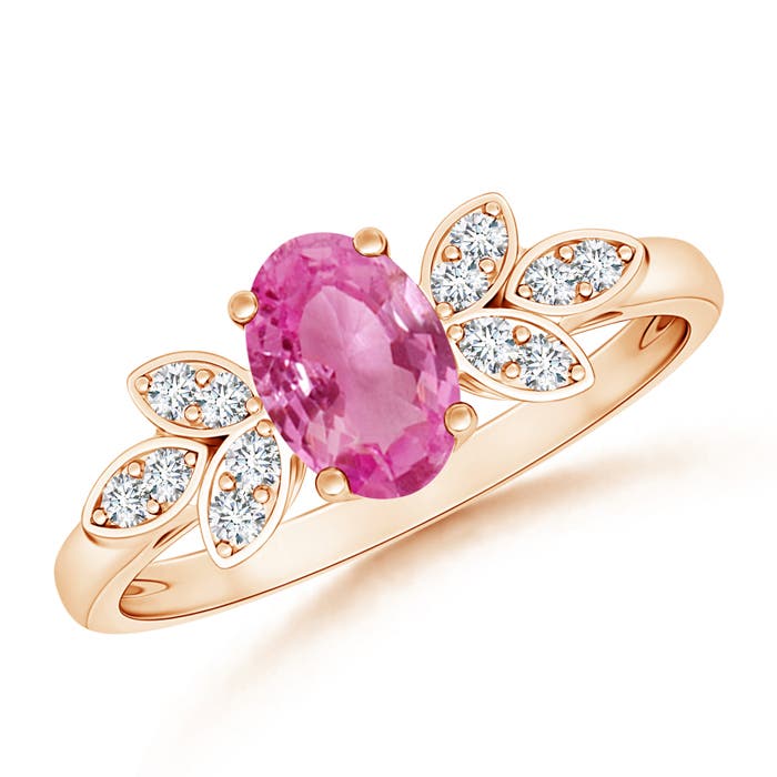 AAA - Pink Sapphire / 0.95 CT / 14 KT Rose Gold