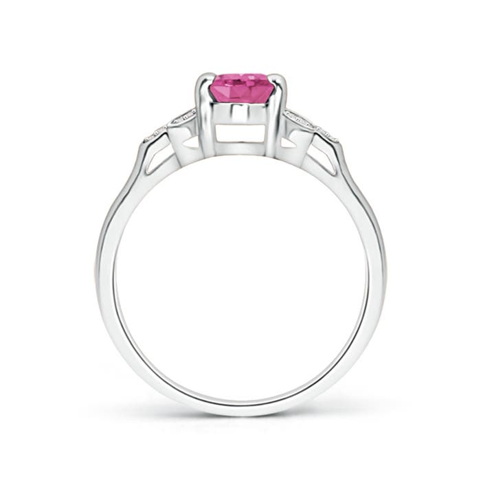 AAA - Pink Sapphire / 0.95 CT / 14 KT White Gold