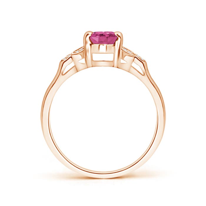 AAAA - Pink Sapphire / 0.95 CT / 14 KT Rose Gold