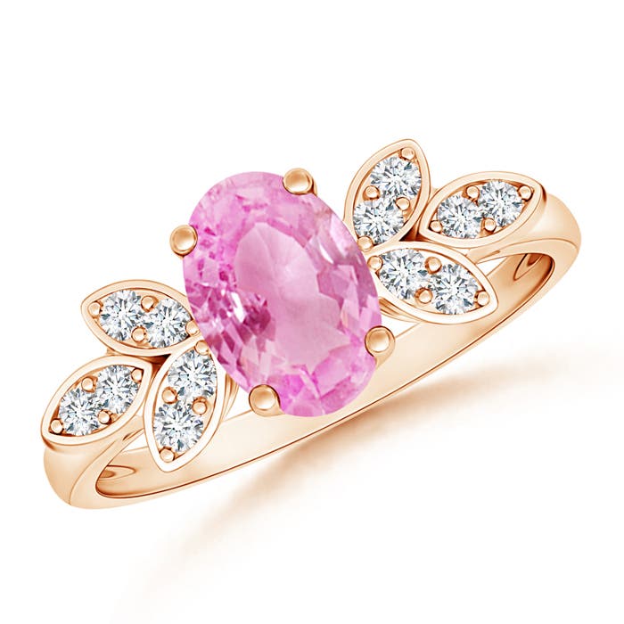 A - Pink Sapphire / 1.57 CT / 14 KT Rose Gold