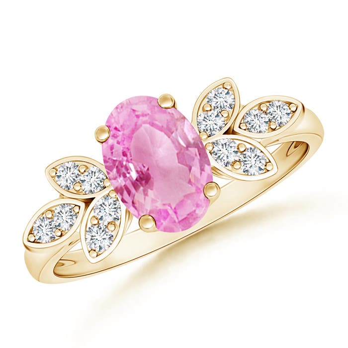 A - Pink Sapphire / 1.57 CT / 14 KT Yellow Gold