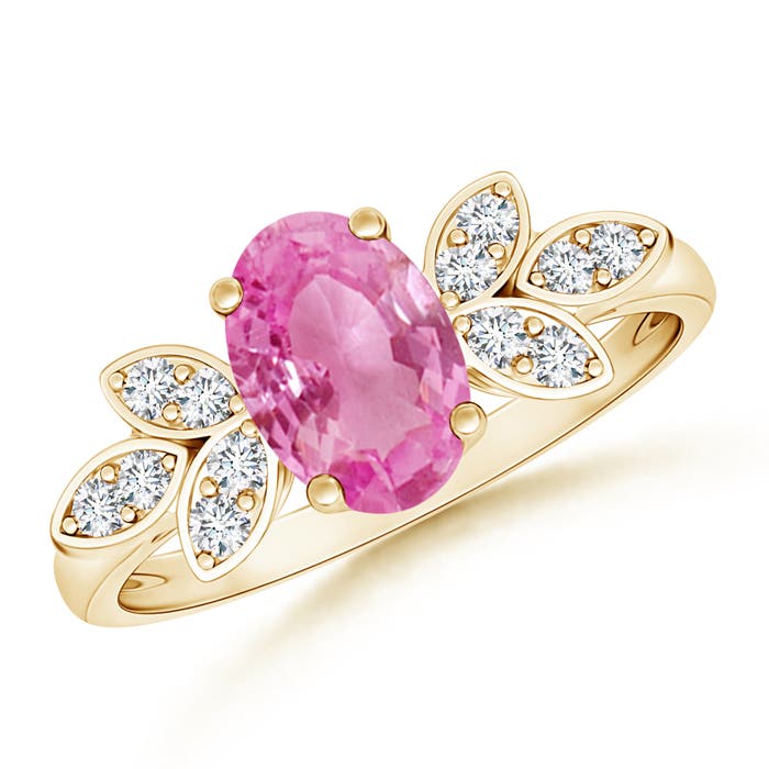 AA - Pink Sapphire / 1.57 CT / 14 KT Yellow Gold