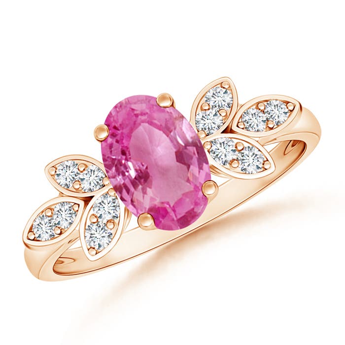 AAA - Pink Sapphire / 1.57 CT / 14 KT Rose Gold