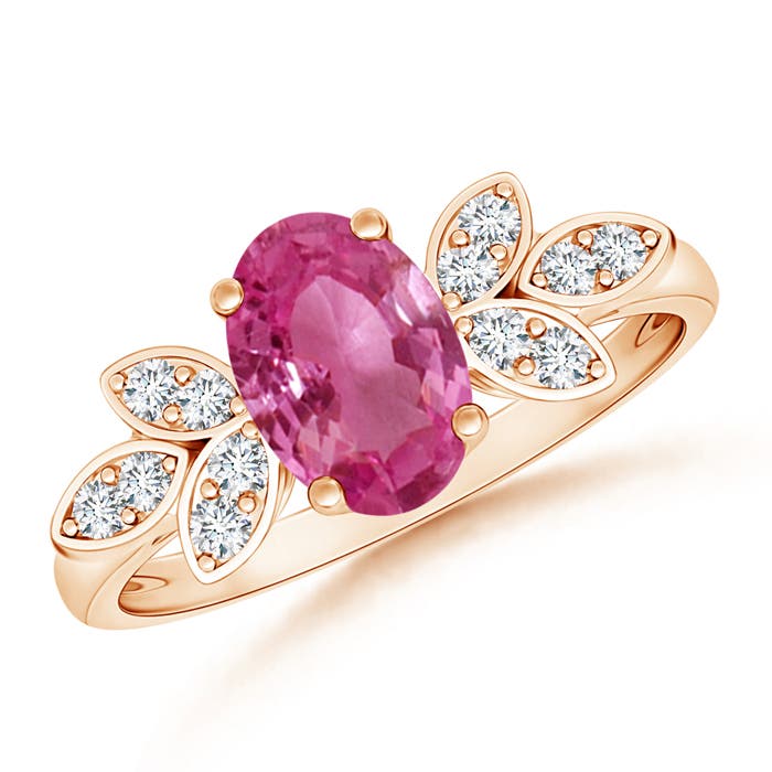 AAAA - Pink Sapphire / 1.57 CT / 14 KT Rose Gold