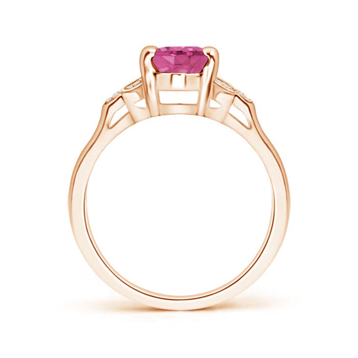 AAAA - Pink Sapphire / 1.57 CT / 14 KT Rose Gold