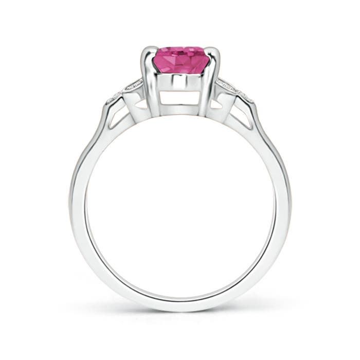 AAAA - Pink Sapphire / 1.57 CT / 14 KT White Gold