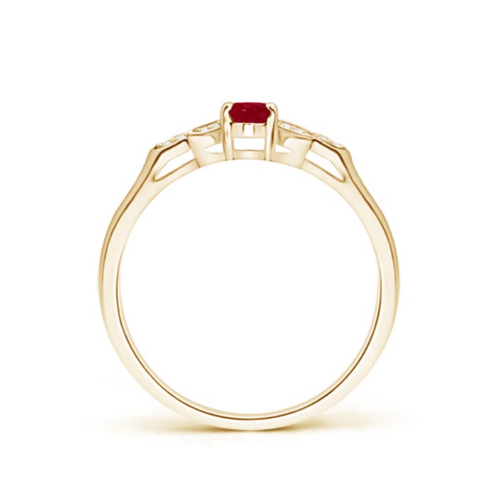 AA - Ruby / 0.31 CT / 14 KT Yellow Gold