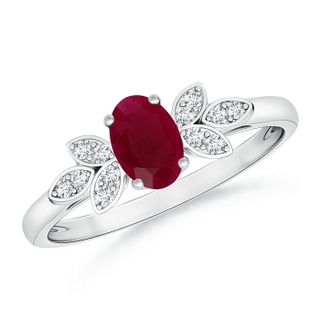 Oval A Ruby