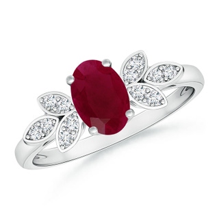 Oval A Ruby