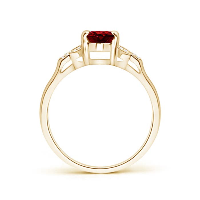 AAAA - Ruby / 1.1 CT / 14 KT Yellow Gold