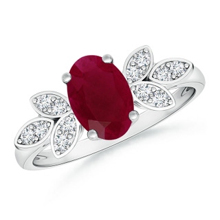 Oval A Ruby