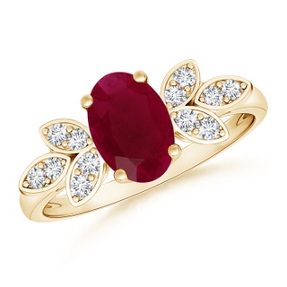 Oval A Ruby