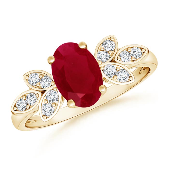 AA - Ruby / 1.37 CT / 14 KT Yellow Gold