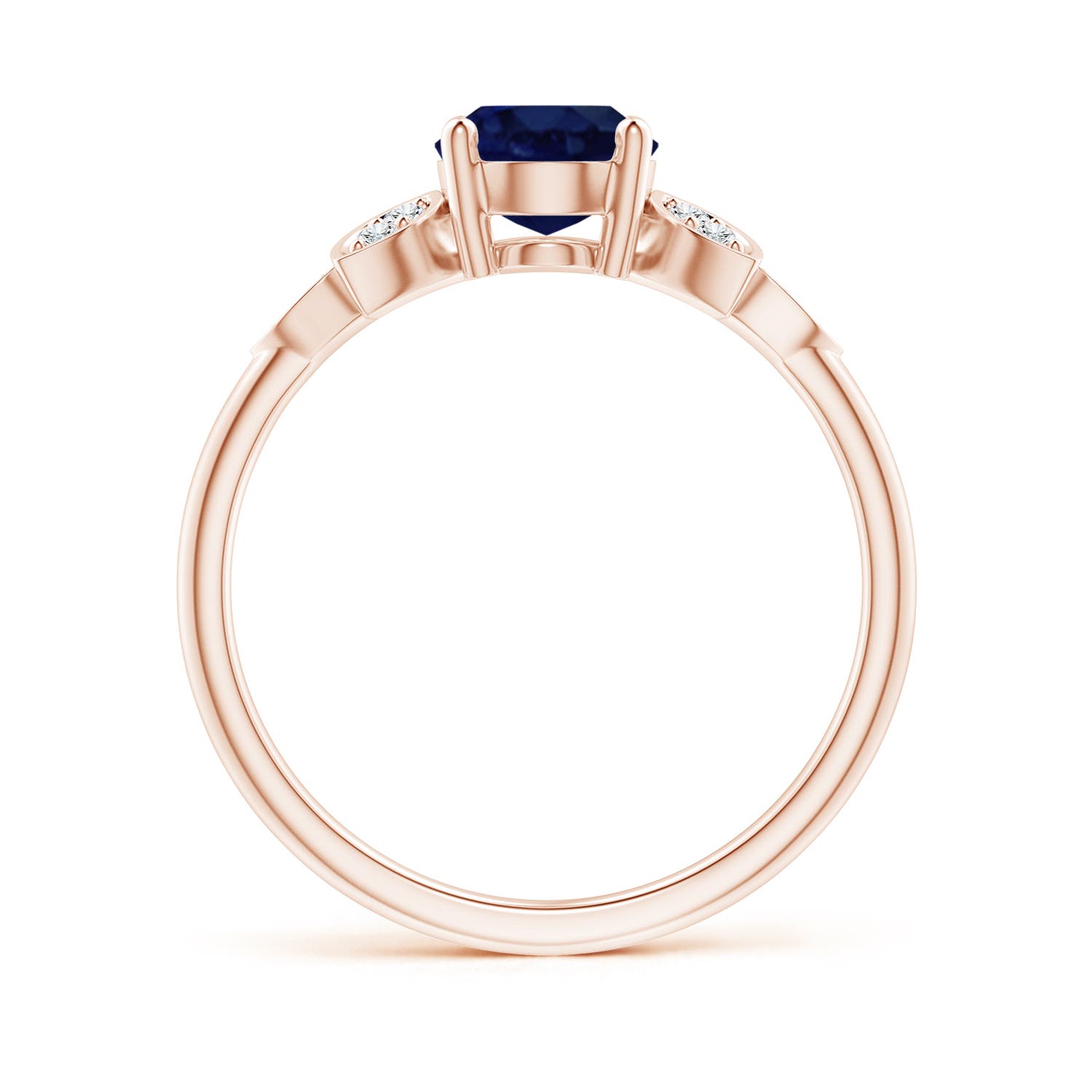 A - Blue Sapphire / 1.67 CT / 14 KT Rose Gold