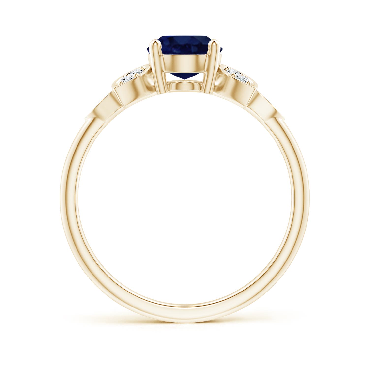 A - Blue Sapphire / 1.67 CT / 14 KT Yellow Gold