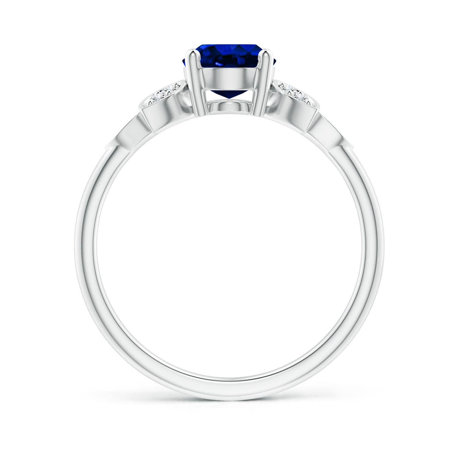 AAAA - Blue Sapphire / 1.67 CT / 14 KT White Gold