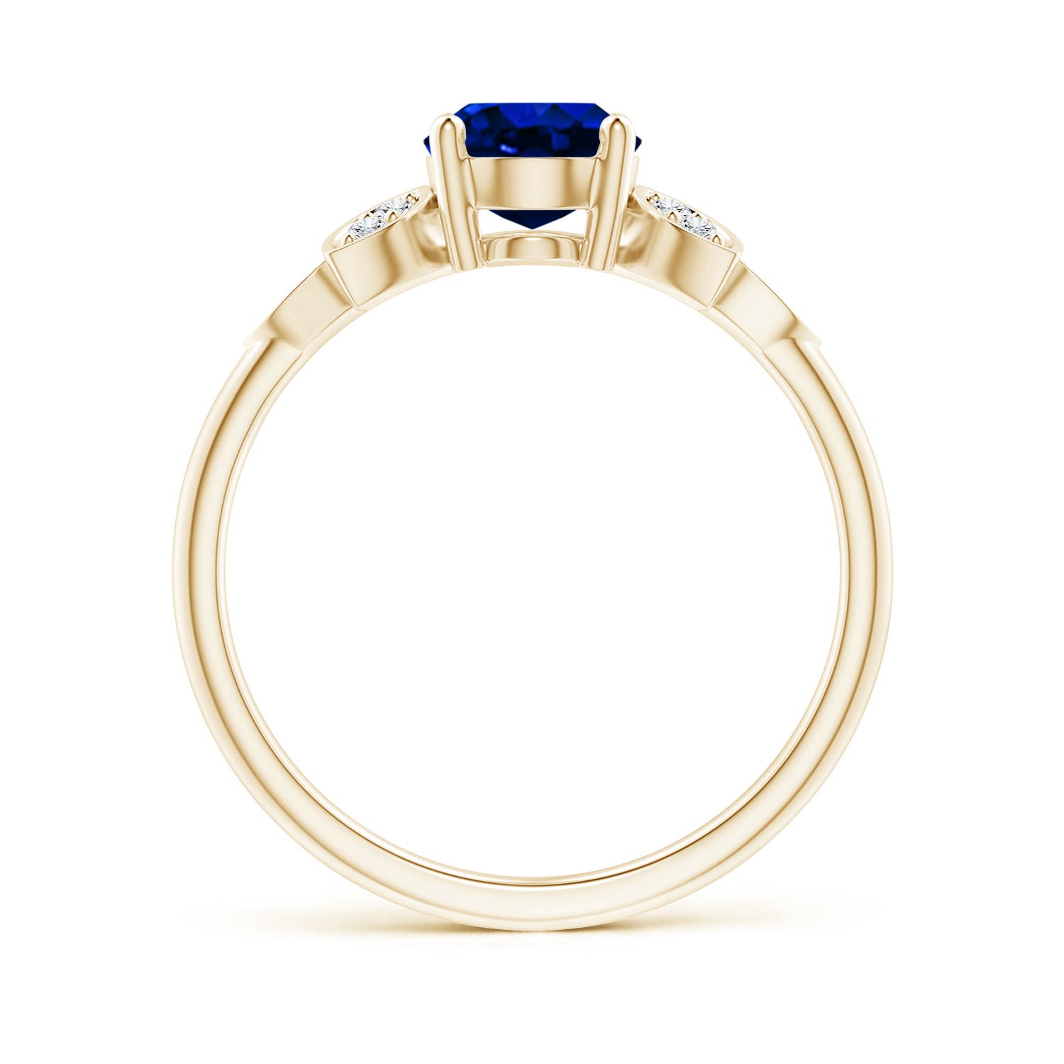 AAAA - Blue Sapphire / 1.67 CT / 14 KT Yellow Gold