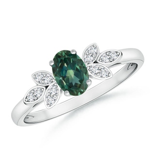 Oval AA Teal Montana Sapphire