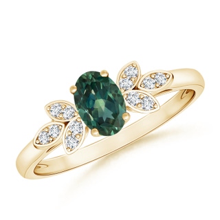 Oval AA Teal Montana Sapphire