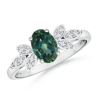 Oval AA Teal Montana Sapphire