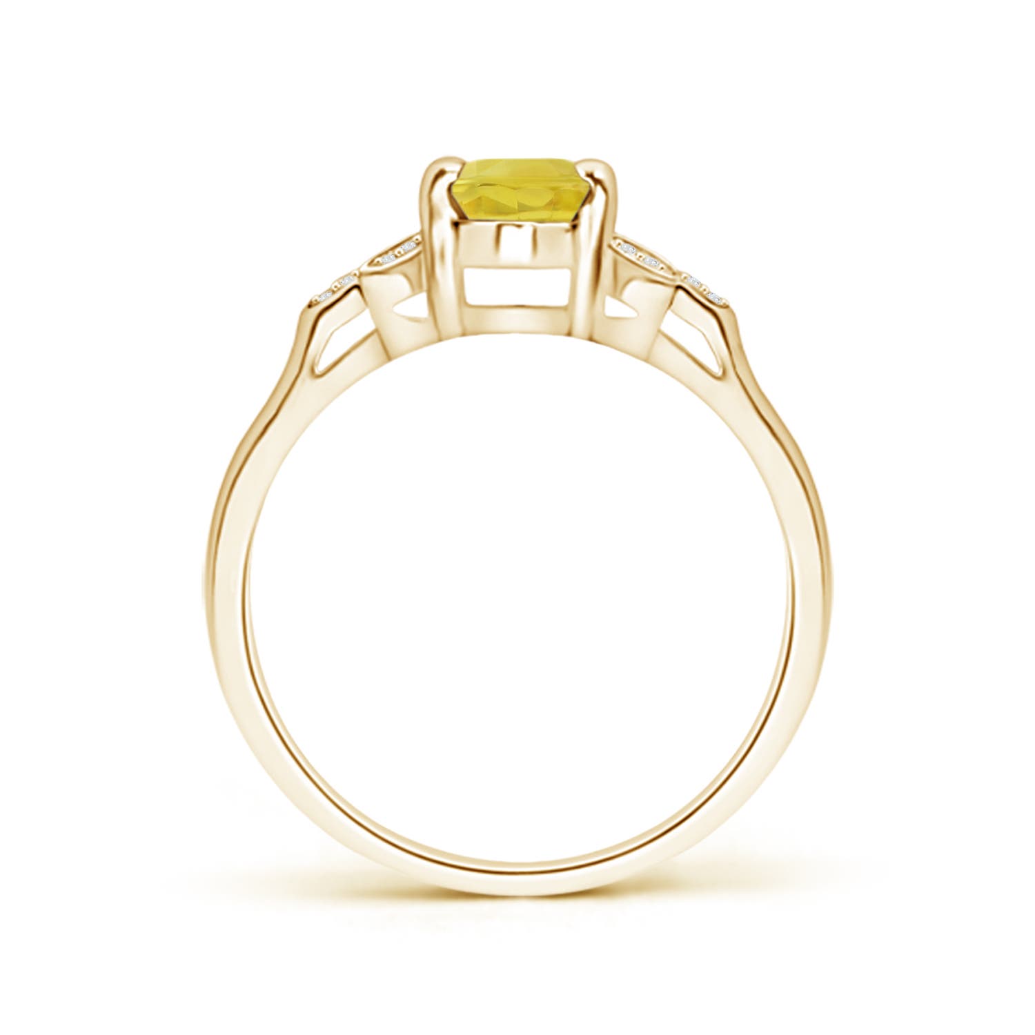 A - Yellow Sapphire / 1.1 CT / 14 KT Yellow Gold