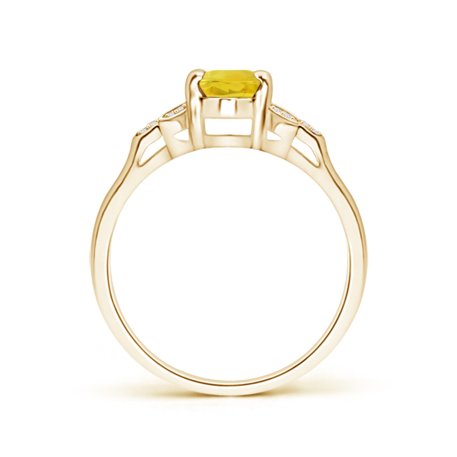 AA - Yellow Sapphire / 1.1 CT / 14 KT Yellow Gold