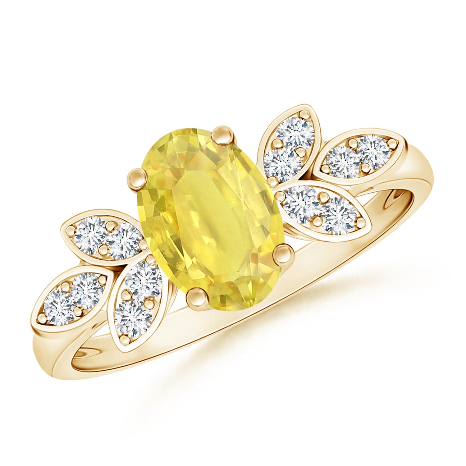 A - Yellow Sapphire / 1.62 CT / 14 KT Yellow Gold