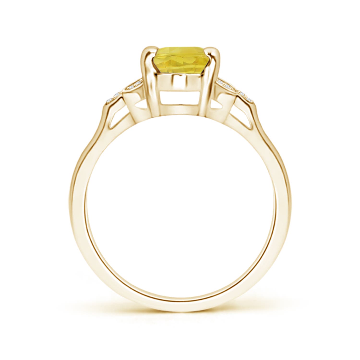 A - Yellow Sapphire / 1.62 CT / 14 KT Yellow Gold