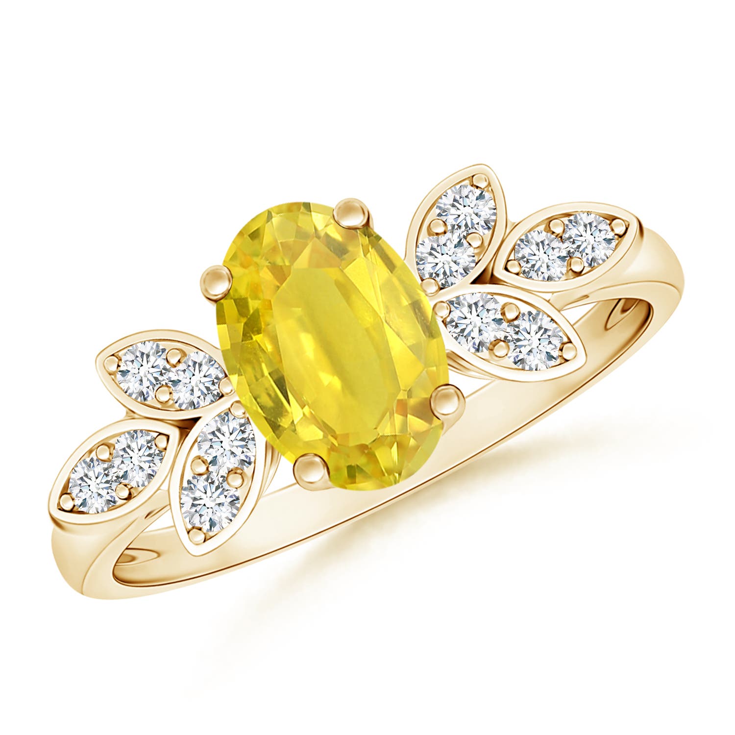 AA - Yellow Sapphire / 1.62 CT / 14 KT Yellow Gold